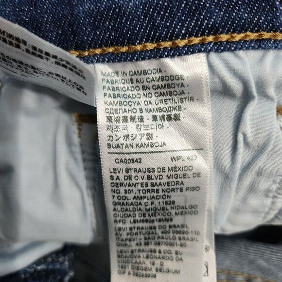 Levi's Women 28X30 (30X28) Mid Rise Straight Leg Jeans - Picture 6 of 12